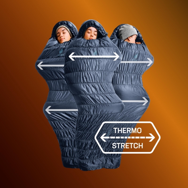 deuter Exosphere SL -11C/12F - Kunstfaser-Schlafsack ink-maple - Bild 10