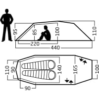 Vorschau: Nordisk Oppland 2 LW (2.0) - Zwei-Personen-Tunnelzelt black forest green - Bild 2