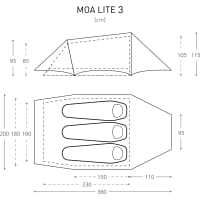 Vorschau: BACH Moa Lite 3 - Drei-Personen-Tunnelzelt spruce yellow - Bild 10