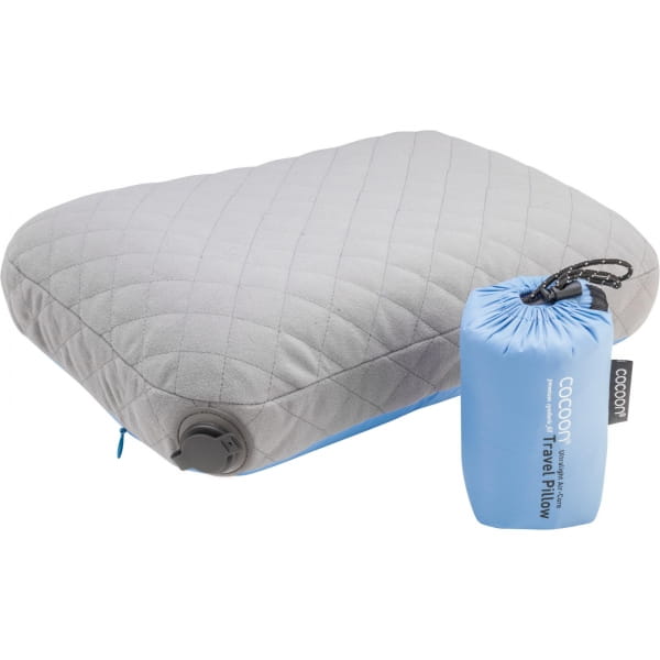 COCOON Air-Core Pillow Ultralight Small - Reise-Kopfkissen light blue-grey - Bild 2