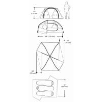 Vorschau: Marmot Limelight UL 3P - 3-Personen-Zelt light oak-trail blue - Bild 2
