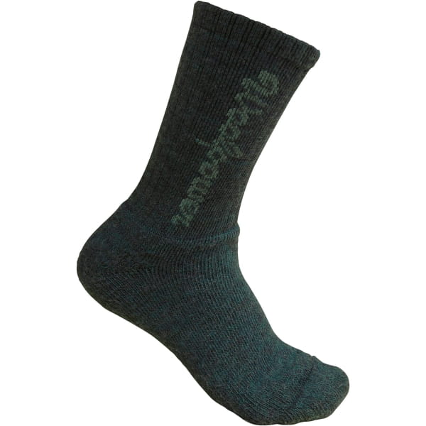 Woolpower Kids Socks 400 Classic Logo - Merino-Socken für Kinder forest green - Bild 2