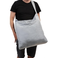 Vorschau: TICKET TO THE MOON Eco Bag Large Premium - Einkaufstasche frosty grey - Bild 8