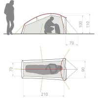 Vorschau: VAUDE Allround Taurus 1P - 1-Personen-Zelt agave - Bild 2 Vorschau: VAUDE Allround Taurus 1P - 1-Personen-Zelt agave - Bild 2