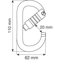 Vorschau: C.A.M.P. Oval XL 3Lock - Verschlusskarabiner - Bild 5 Vorschau: C.A.M.P. Oval XL 3Lock - Verschlusskarabiner - Bild 5