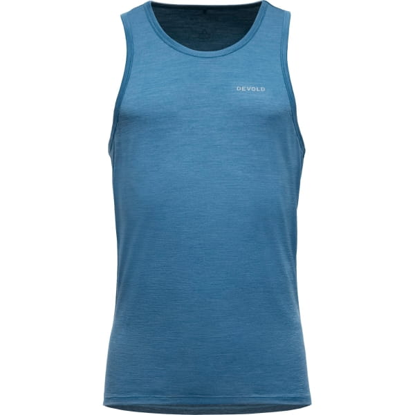 DEVOLD Running Merino 130 Singlet Man - Trägershirt blue - Bild 1 DEVOLD Running Merino 130 Singlet Man - Trägershirt blue - Bild 1