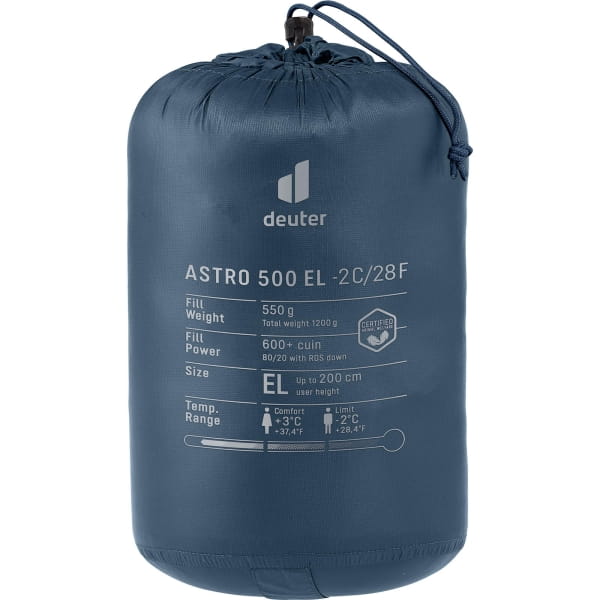 deuter Astro EL 500 -2C/28F - Daunenschlafsack marine-ink - Bild 6